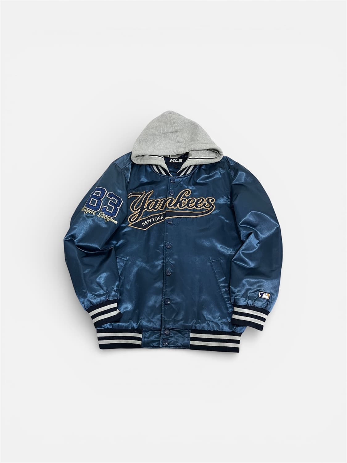 MLB 뉴욕 양키스 후드 블루종 바시티 자켓 누빔 M 95 상품이미지1