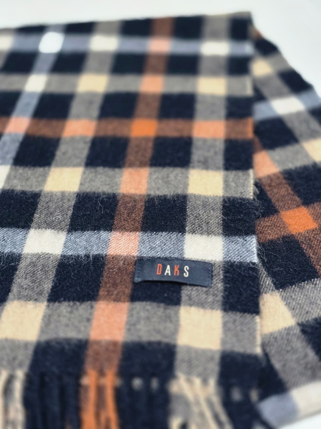 닥스 daks 캐시미어 함유 체크 머플러 상품이미지3