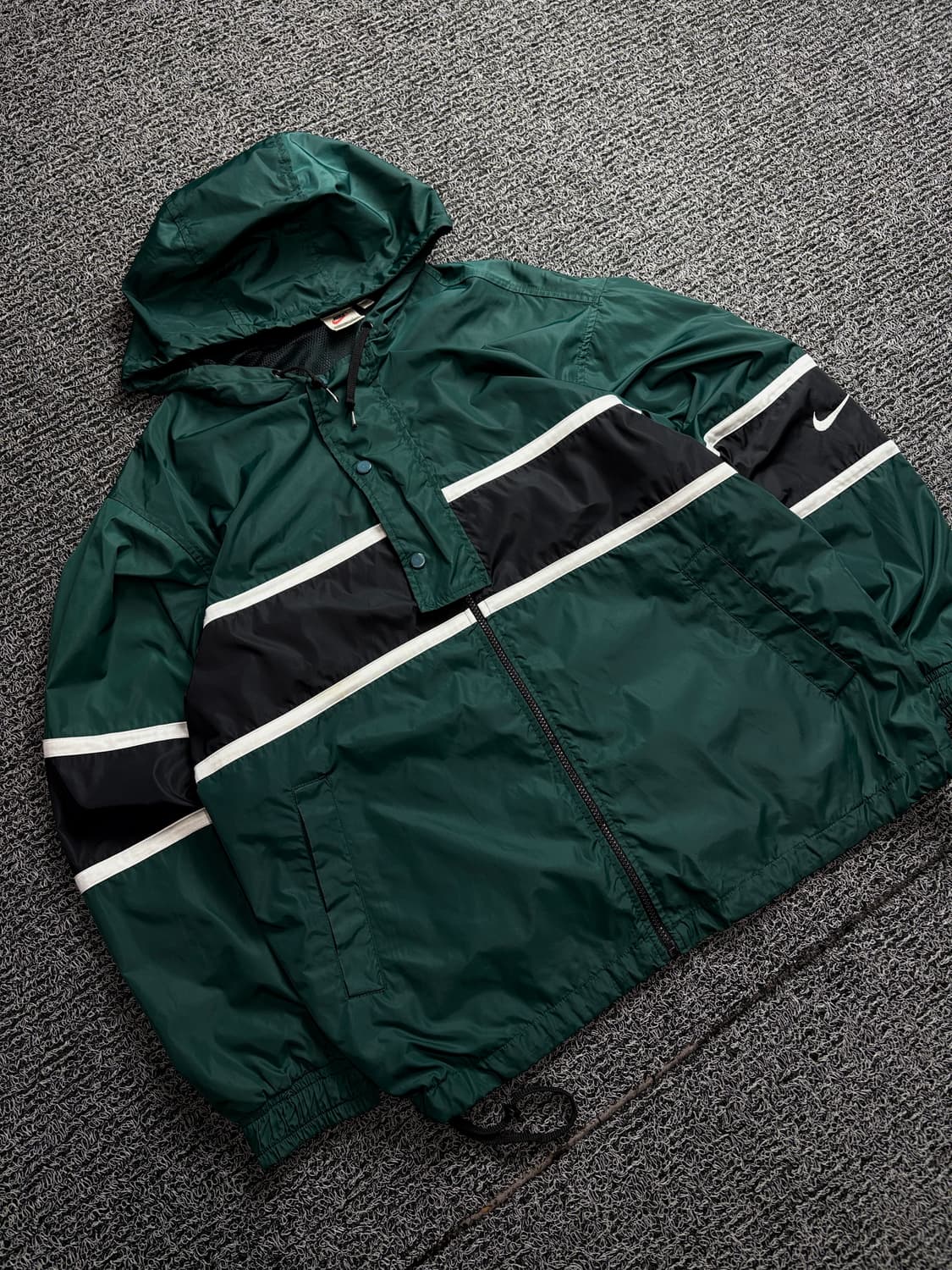 90s 나이키 올드스쿨 빅스우시 배색 박시핏 바람막이 1498 상품이미지1