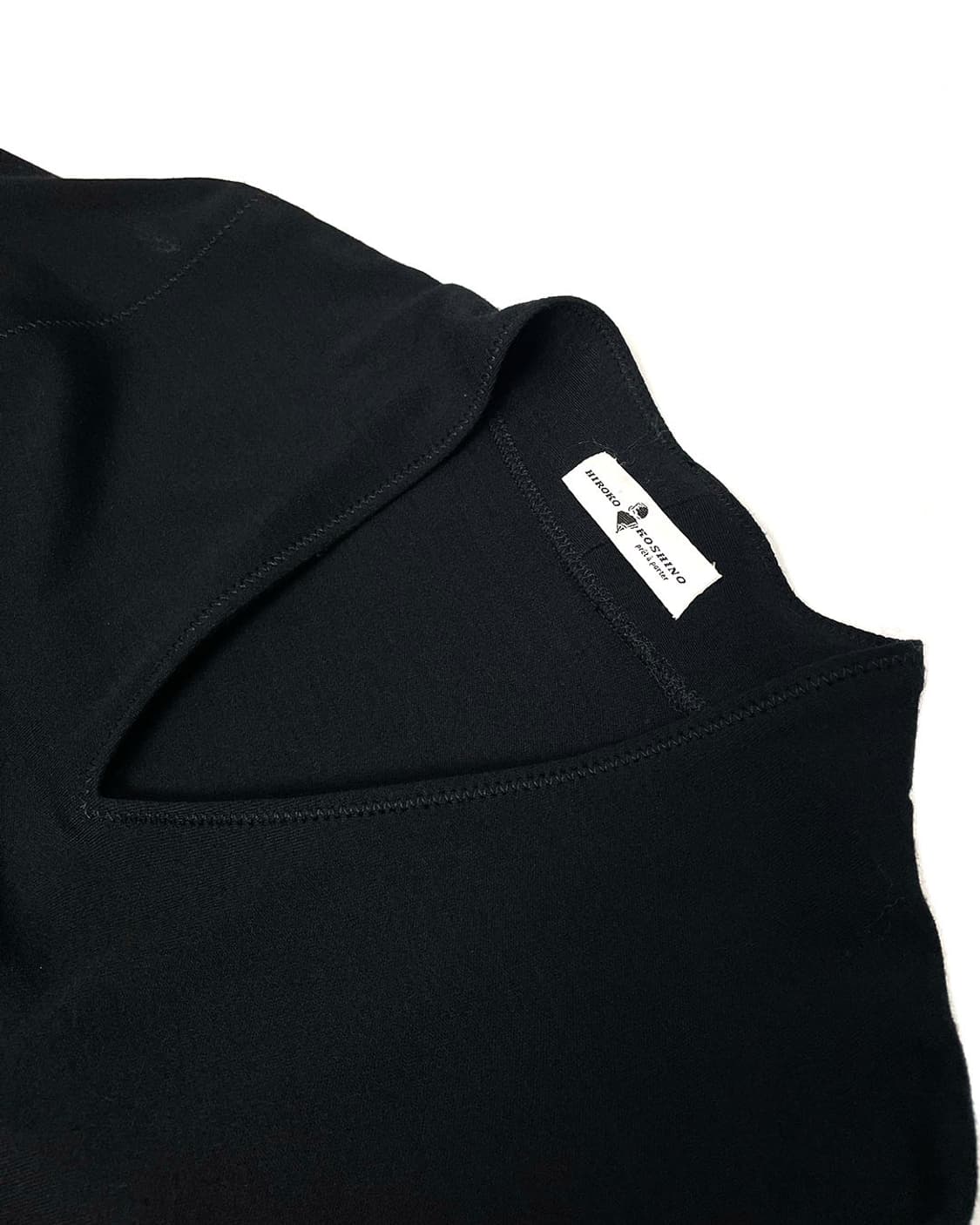 Hiroko koshino 브이넥 블랙 롱 원피스  상품이미지7