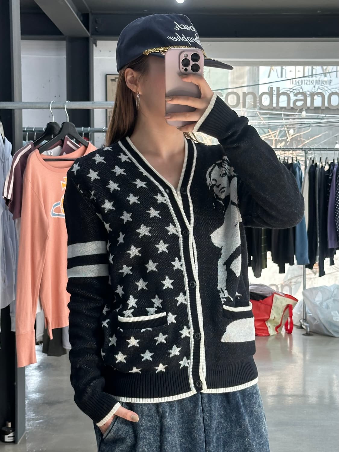 히스테릭글래머 히스걸 스타 니트가디건 상품이미지4