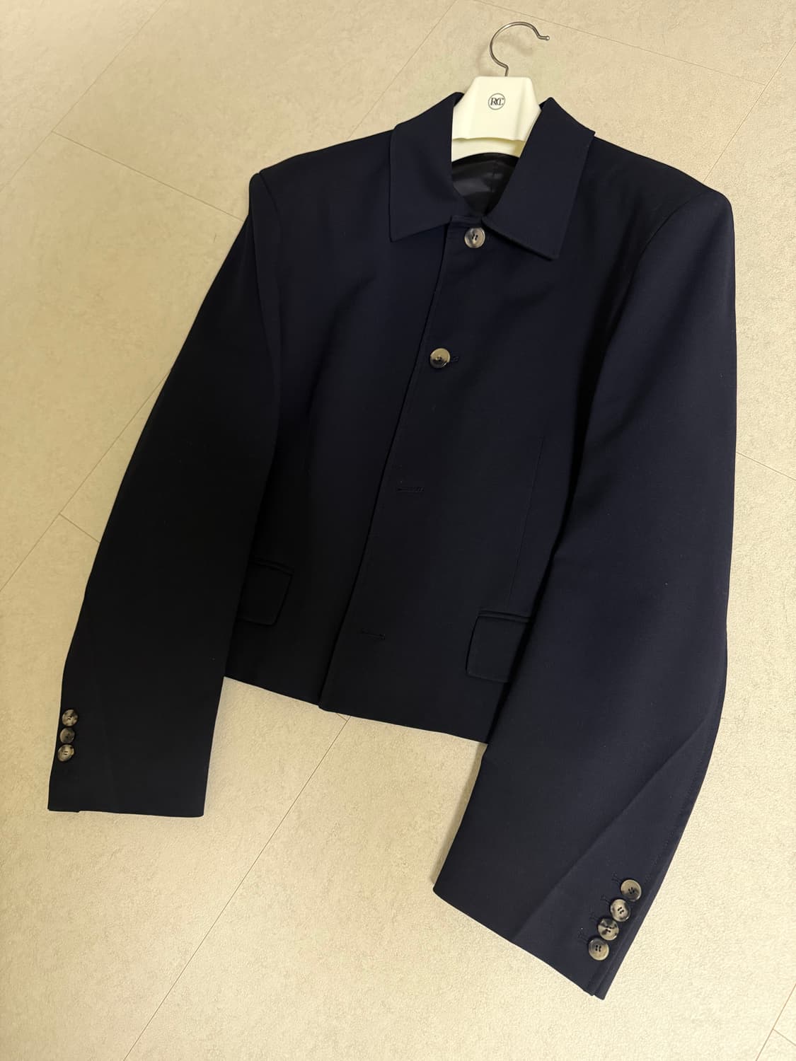 렉토/울 블렌드 숏 자켓 다크 네이비/ XL 상품이미지4