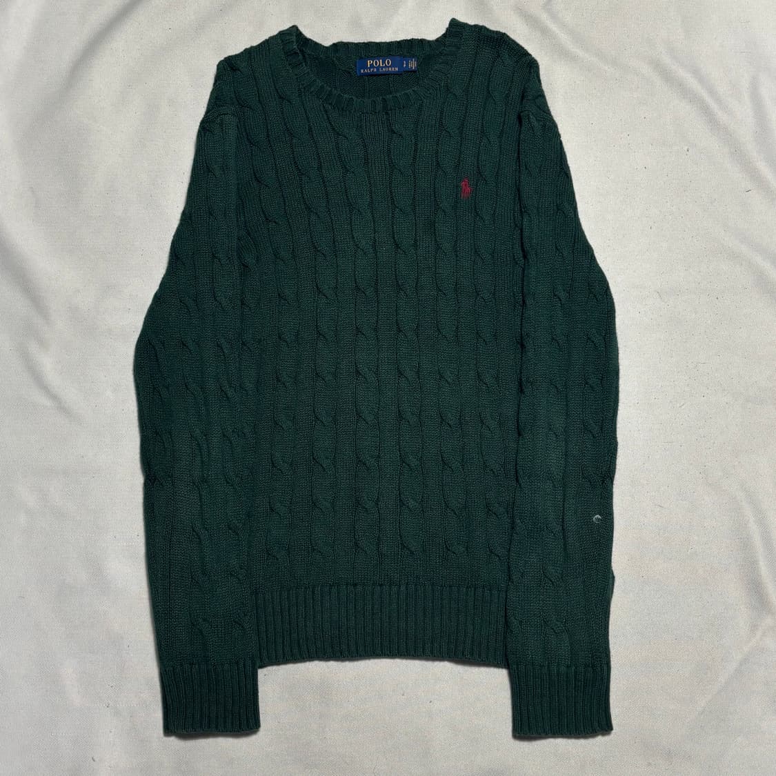 S 폴로랄프로렌 그린 케이블 니트 상품이미지2