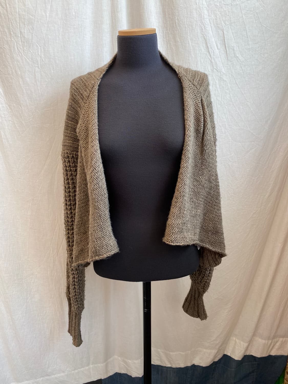 브라운 오픈 니트가디건(M-L) 상품이미지2