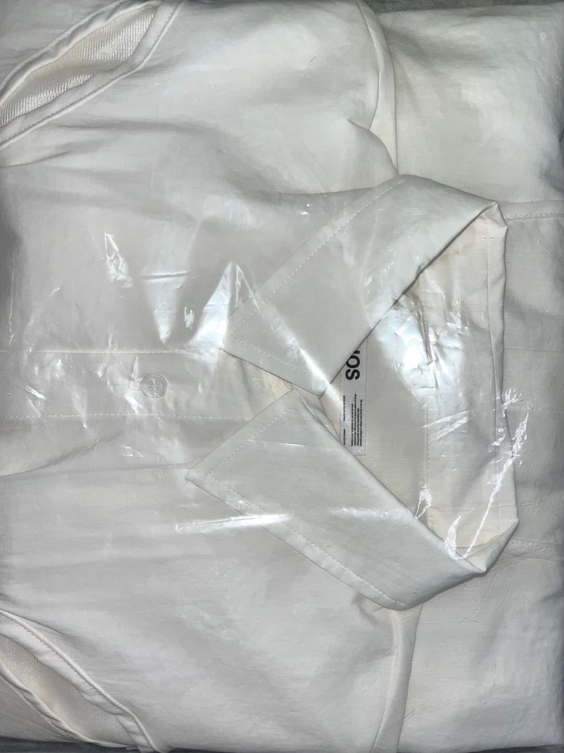 OJOS 오호스 체크홀셔츠 화이트 사이즈2 상품이미지6