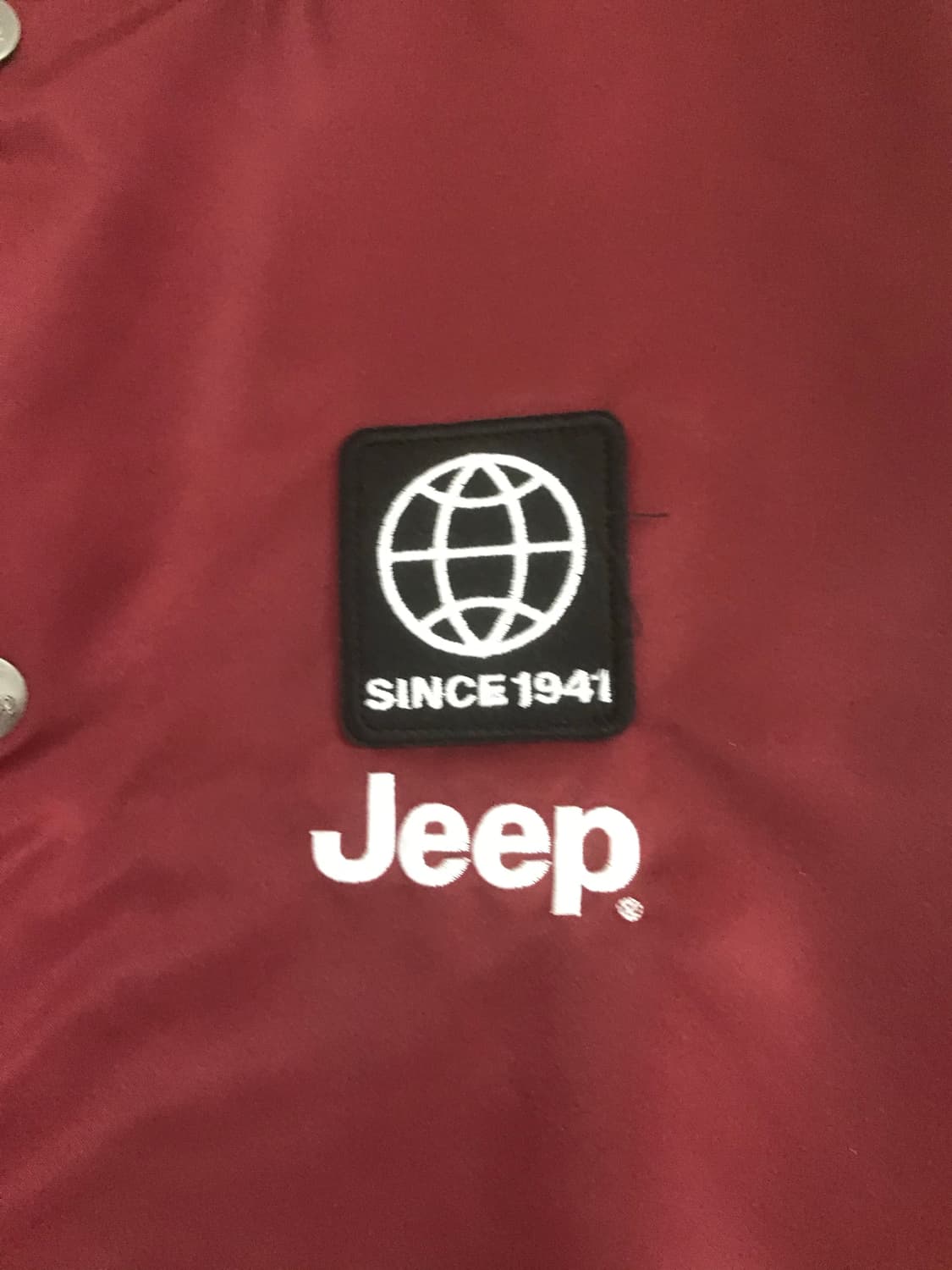 Jeep A1 YOKO 스타디움 재킷 버건디 상품이미지3