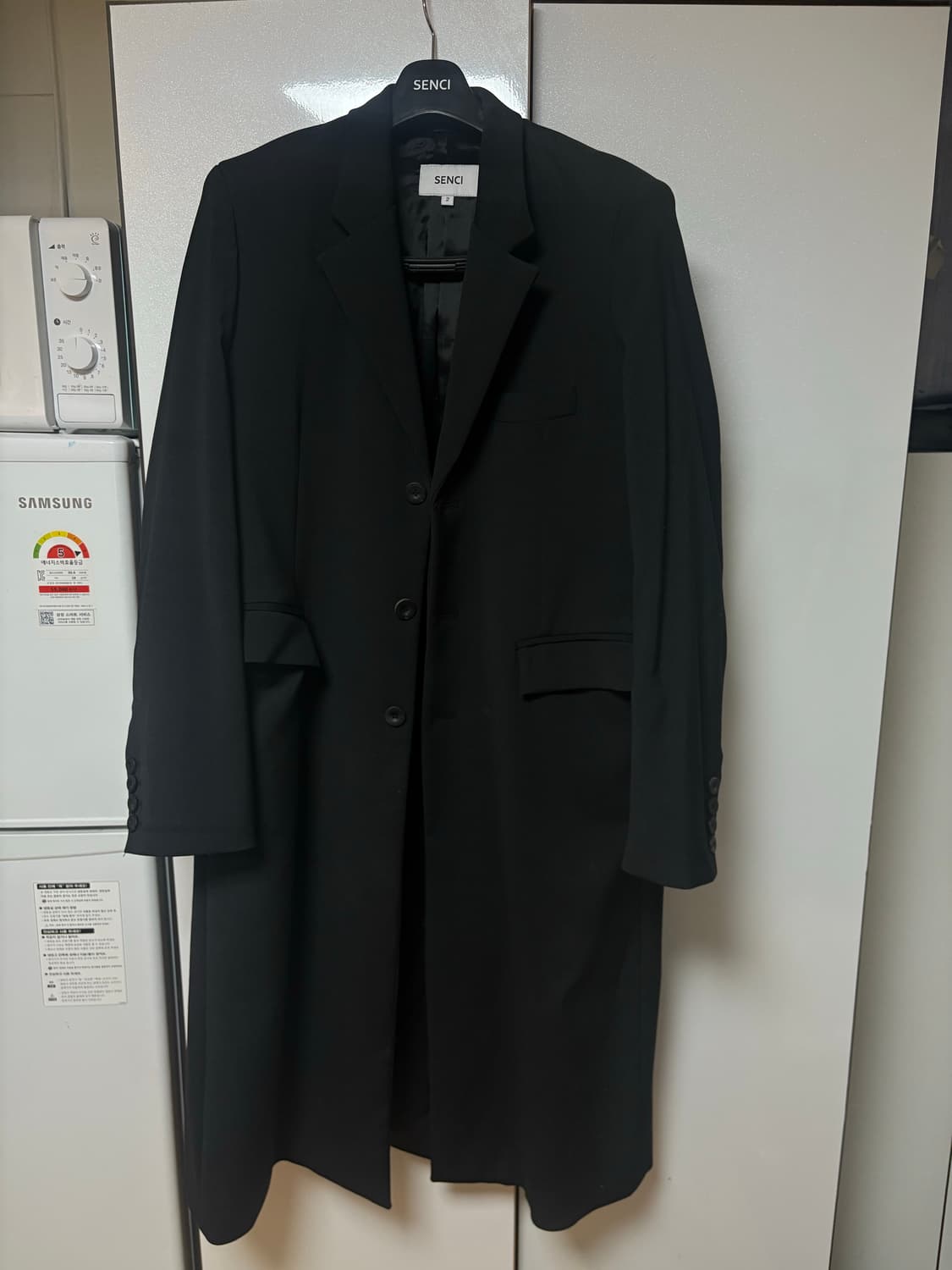 SENCI 블랙 롱코트 2size 판매합니다 상품이미지3