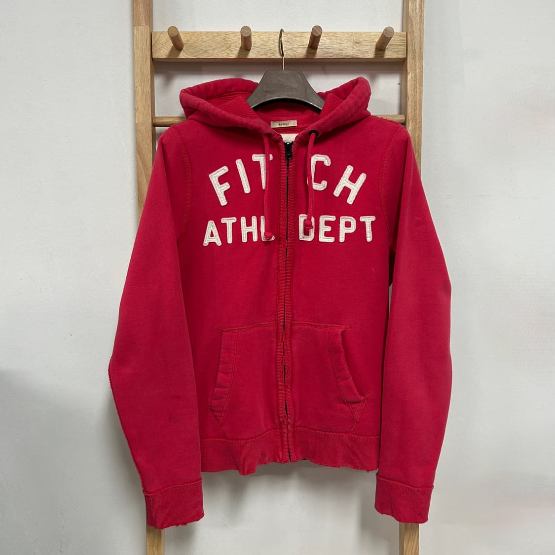 아베크롬비 y2k 빅로고 후드집업 핑크 상품이미지2