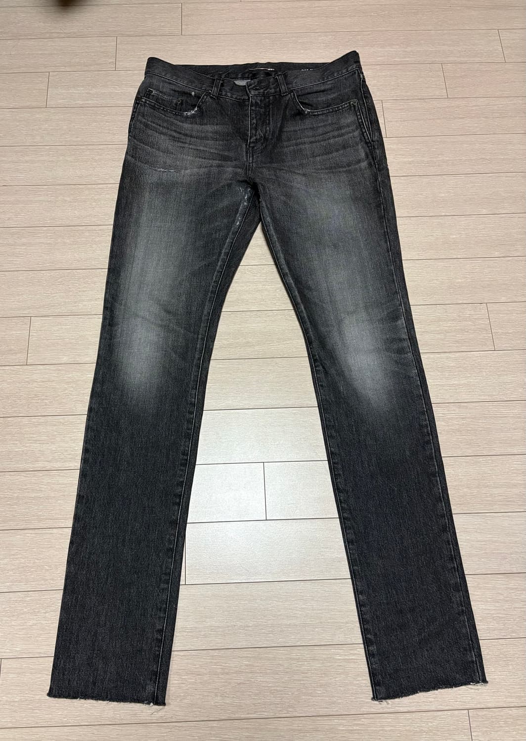 (32) 18ss 생로랑 블랙 디스 데님 팬츠 진 상품이미지1