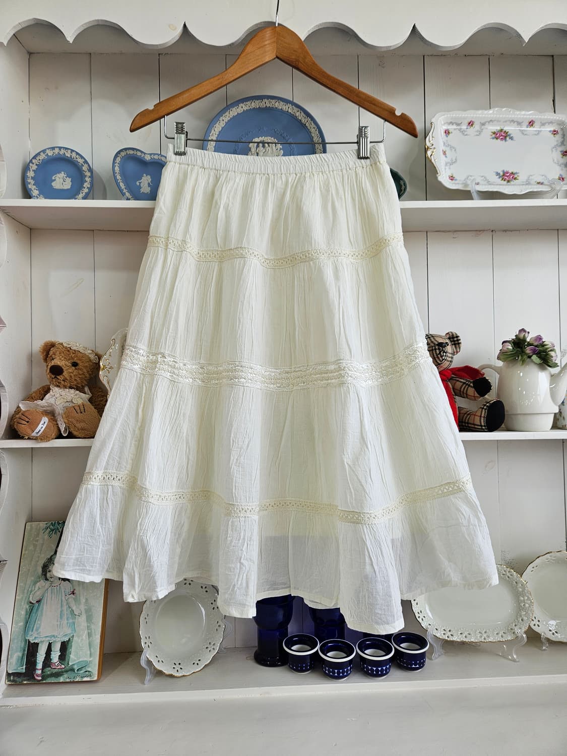 코튼 레이스 캉캉 스커트 상품이미지6