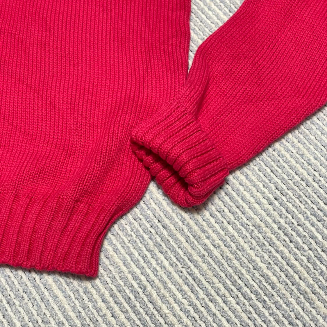 POLO 폴로 비바 마젠타 코튼 크루넥 니트-남여공용 상품이미지3