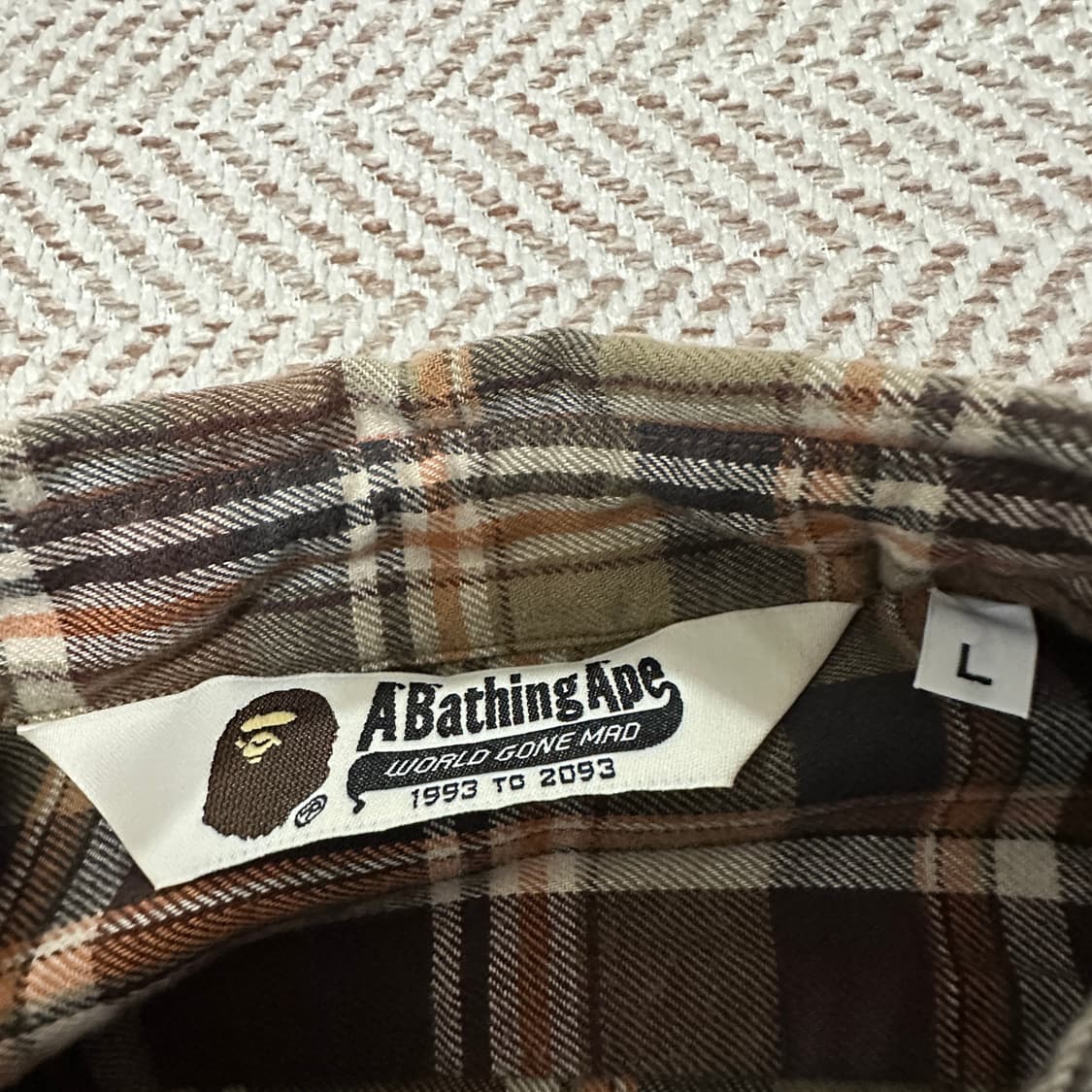 BAPE japan made check shirt 상품이미지3