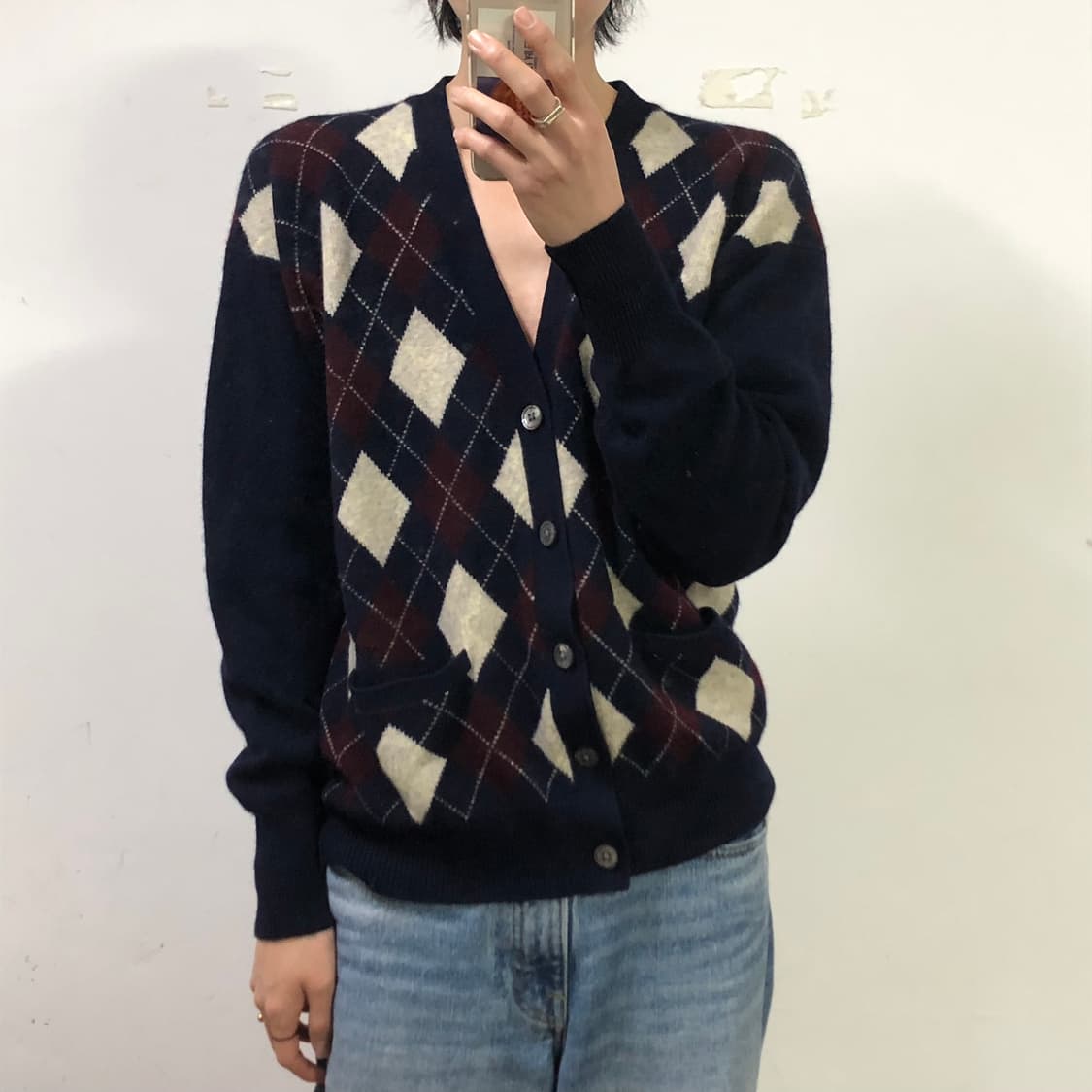 폴로랄프로렌 아가일 니트 가디건 상품이미지3