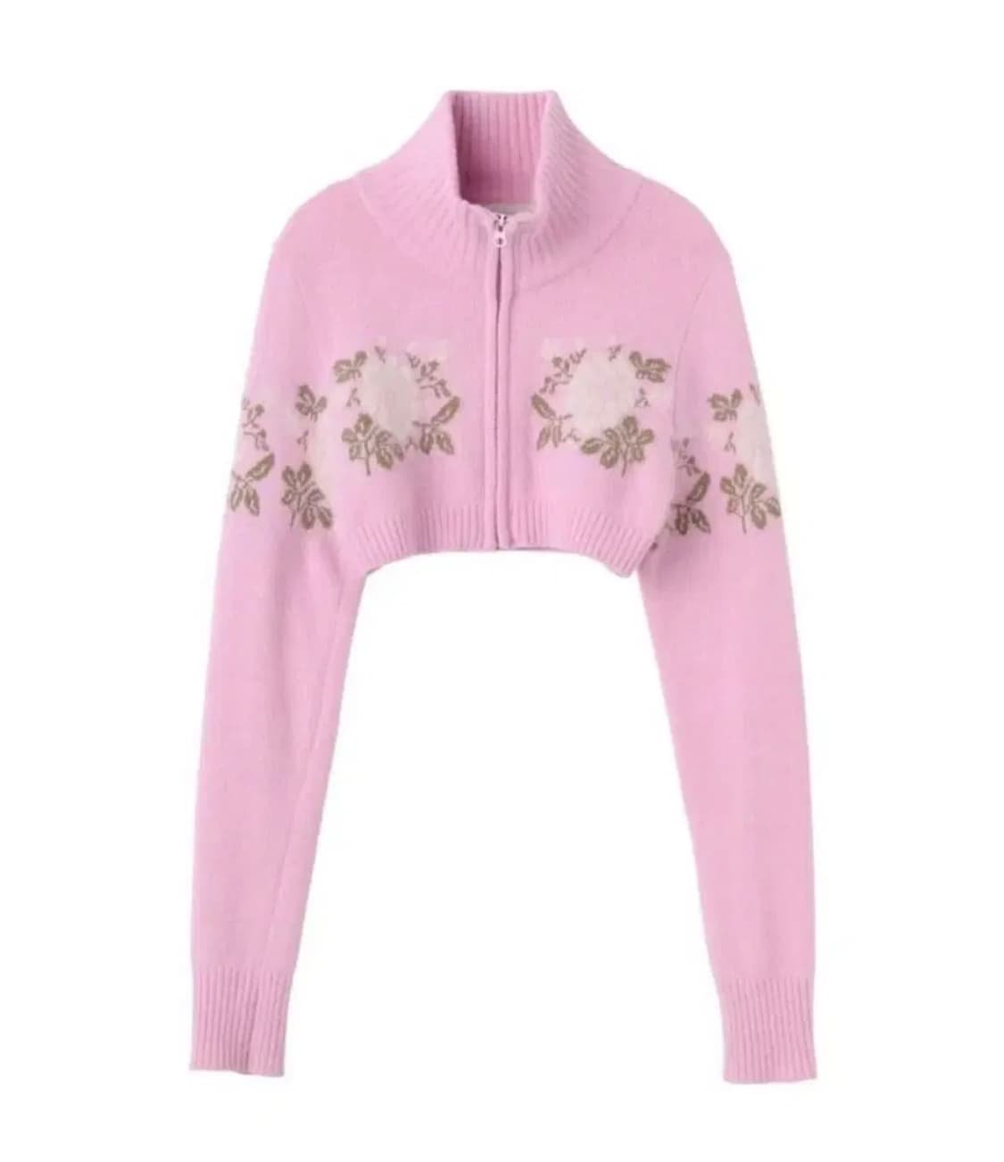 스컬프터 앙고라 크롭 집업 상품이미지1