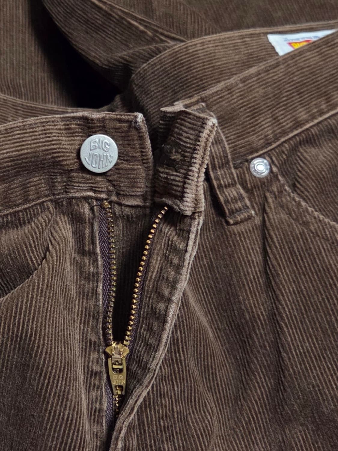 Big john 빅존 브라운 코듀로이 바지 34 상품이미지5