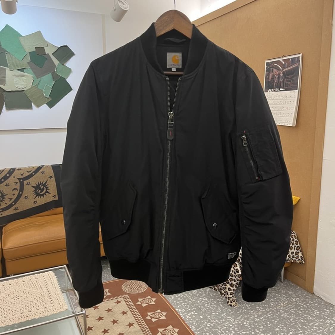 칼하트 빈티지 스트릿 펑크 힙 항공점퍼 봄버 자켓 S C10291 상품이미지3