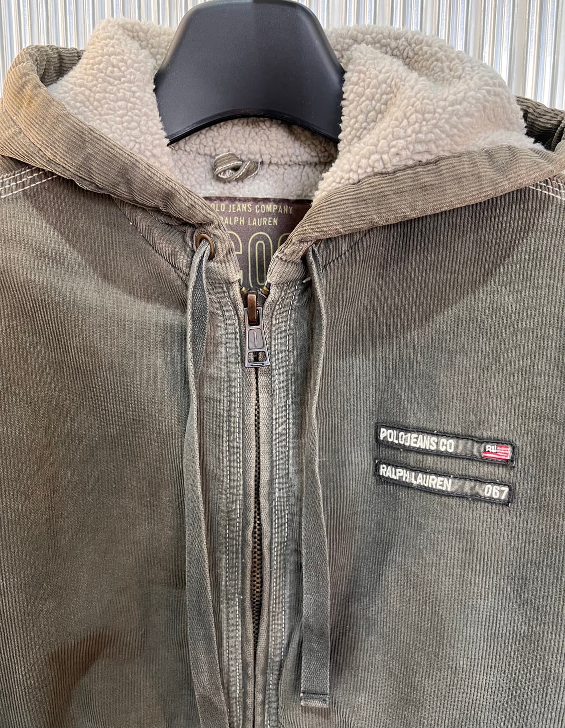 폴로진 코듀로이 후드 집업 S 상품이미지3