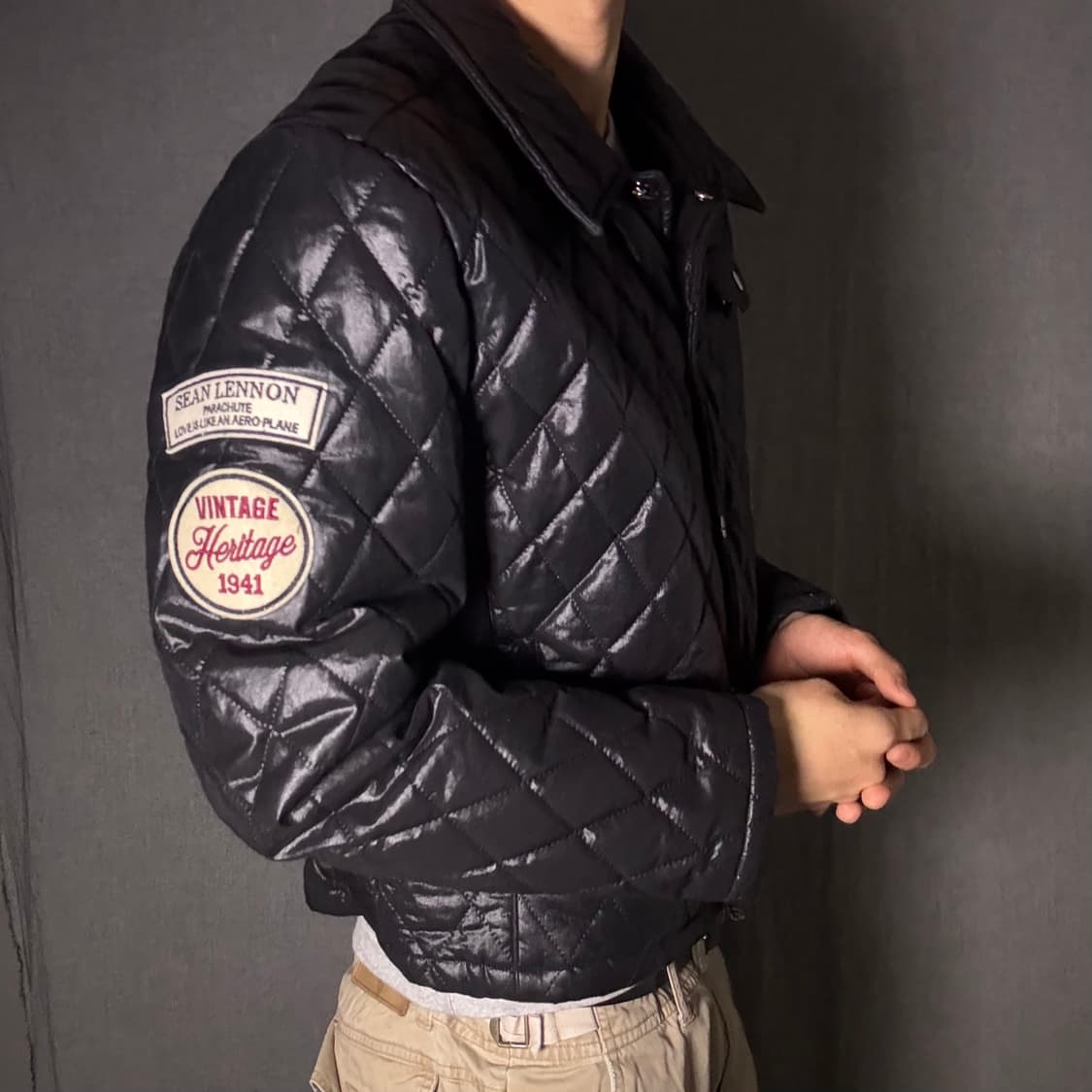 blue sunflower 퀄팅 라이더 자켓 상품이미지4