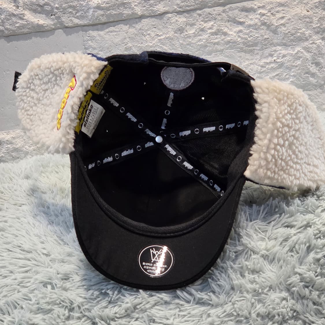 L9-2:엘스틴코 몬스터 플랩 캡 블루 체크 OSFA(54-58cm) 상품이미지6