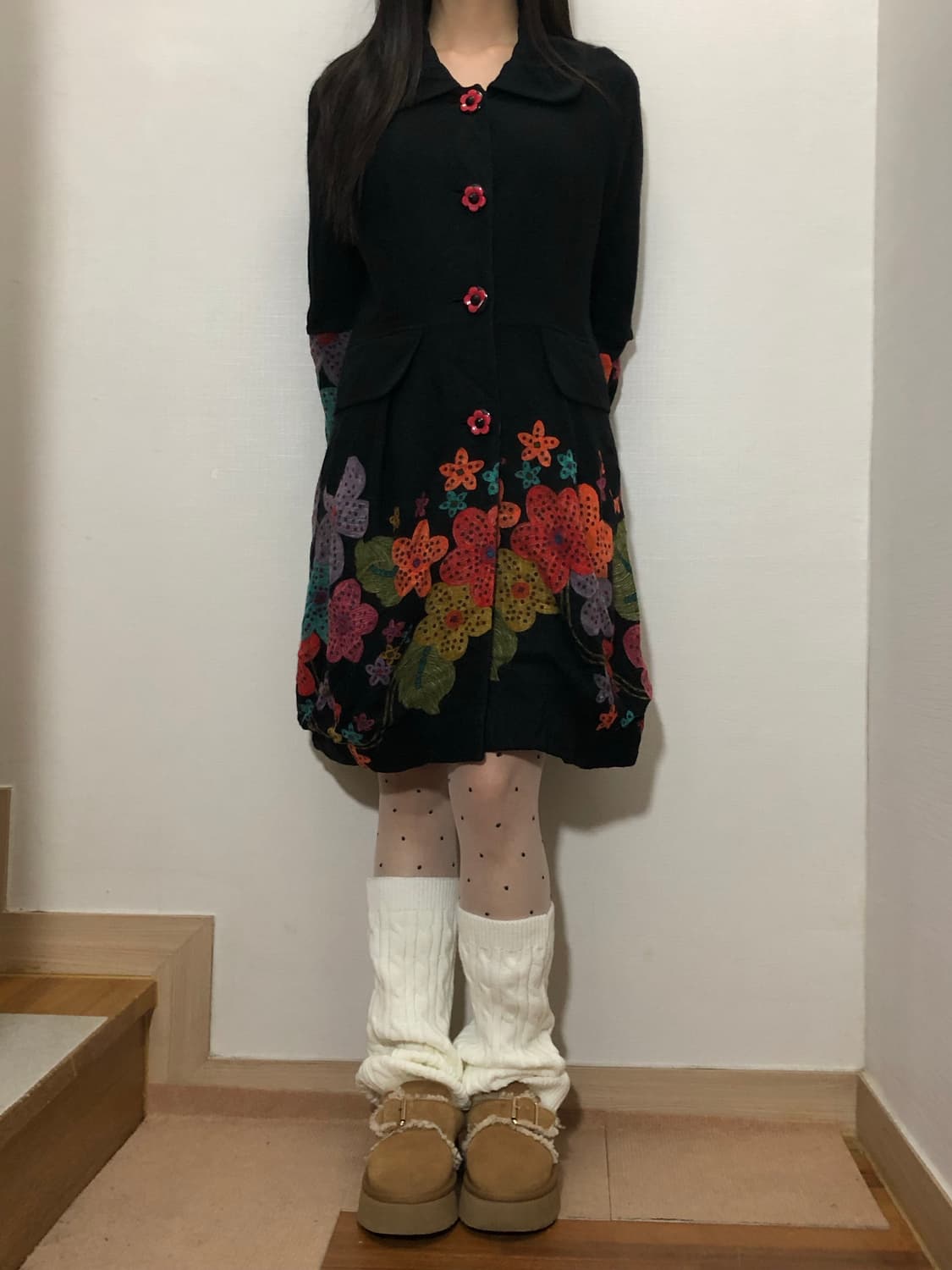 빈티지 블랙 모리걸 코트 상품이미지5