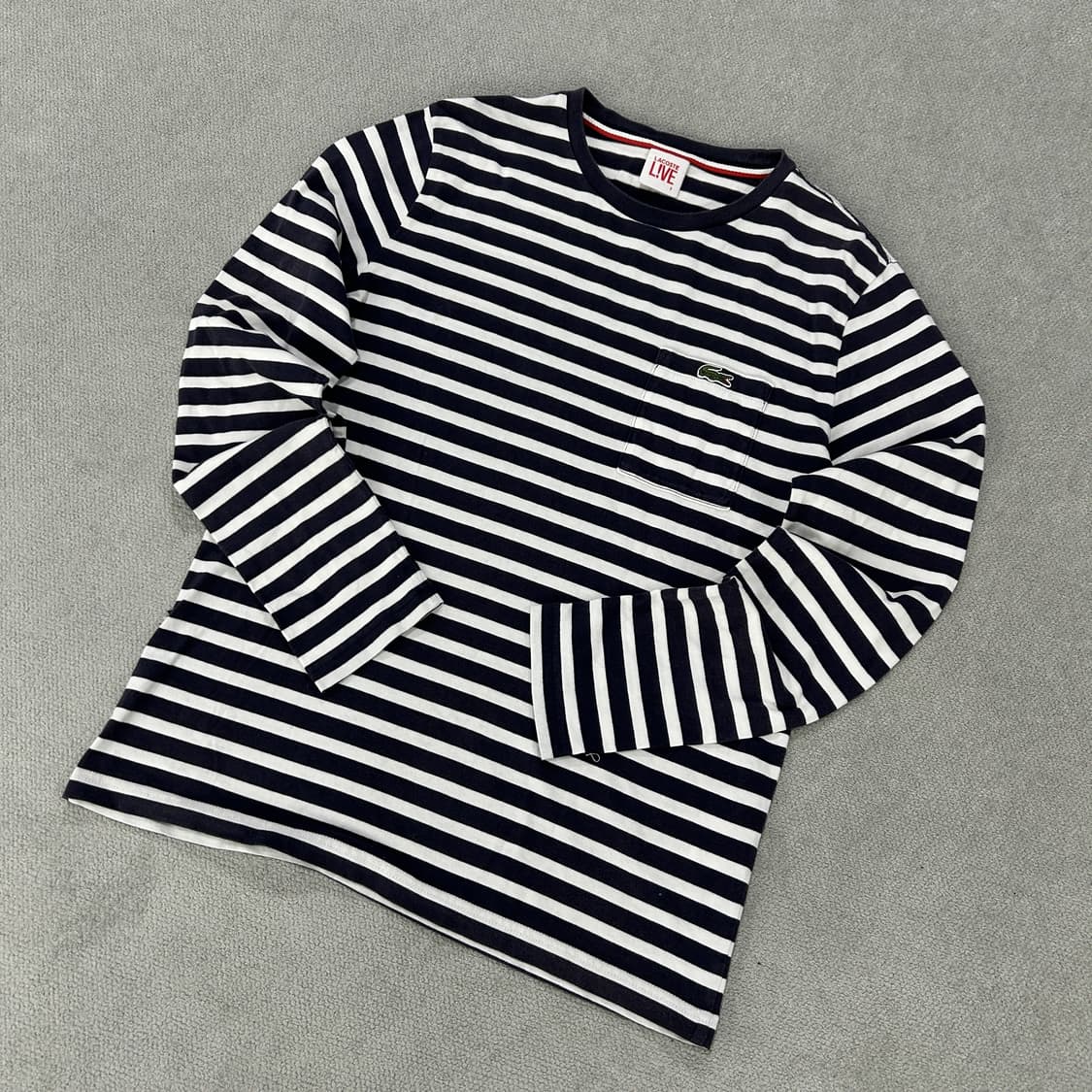 라코스테 라이브 스트라이프 긴팔티 s 상품이미지1