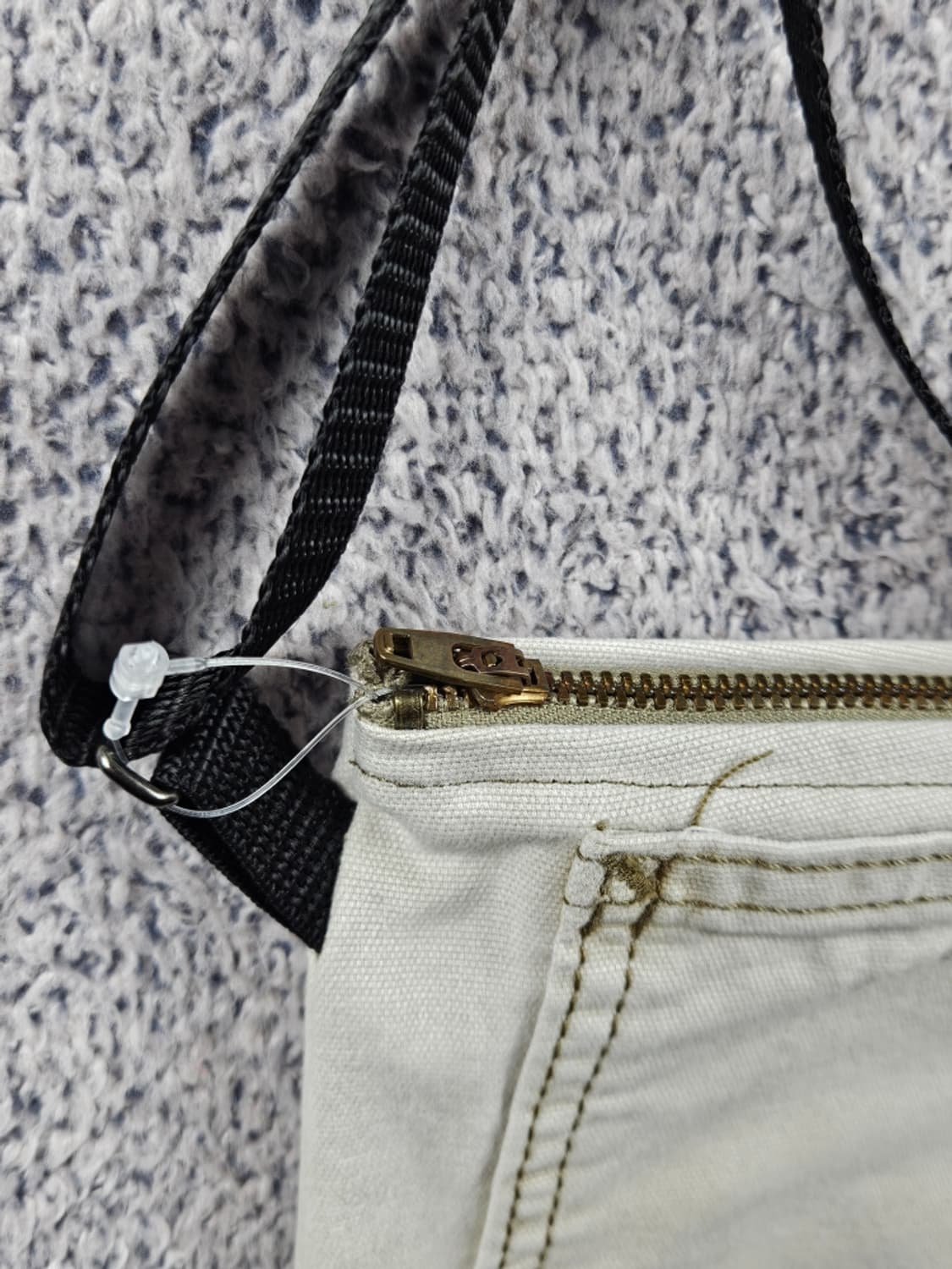 칼하트 핸드메이드 팬츠 리워크 커스텀 크로스백 (22X20)/ 11104 상품이미지3