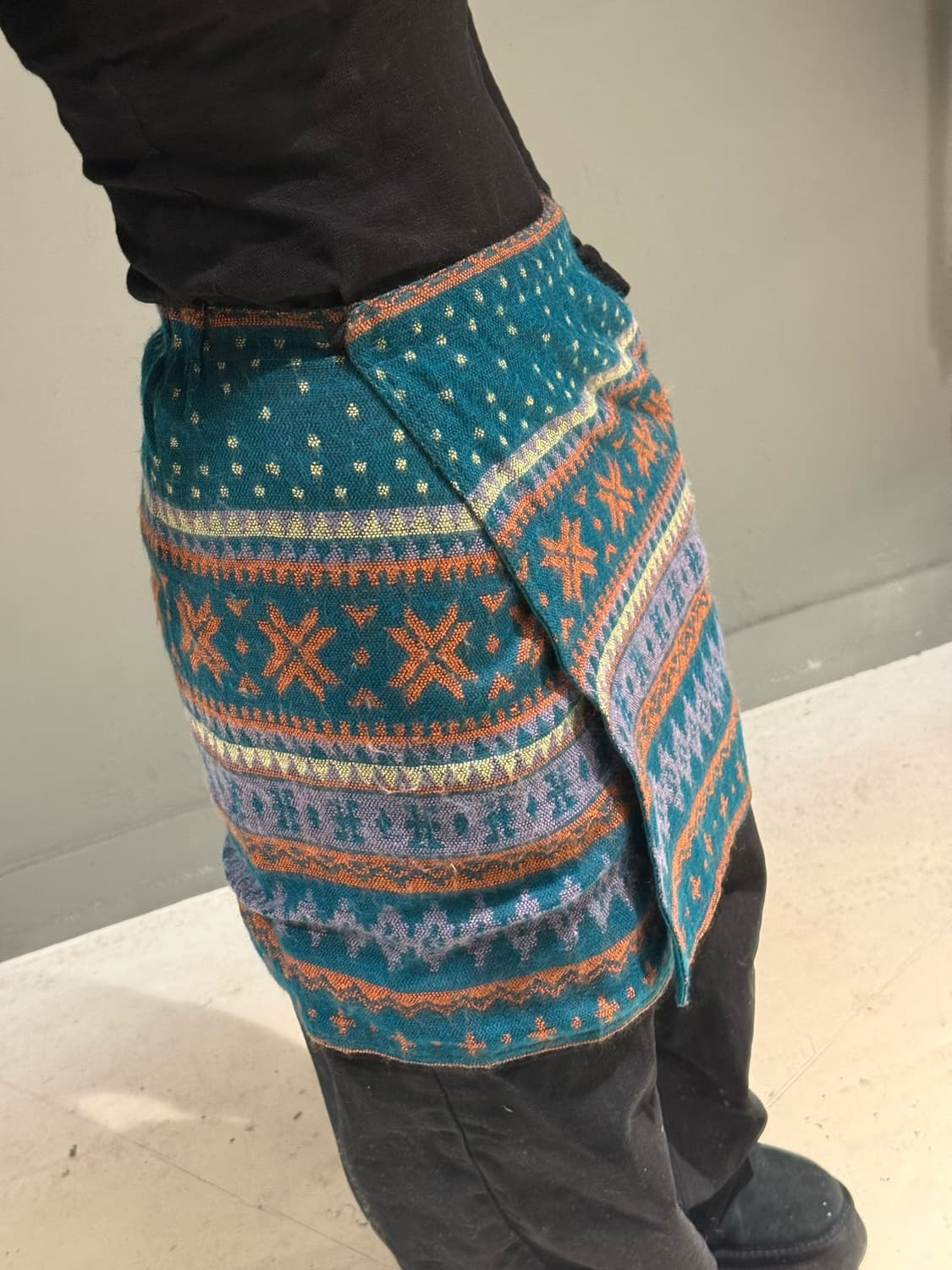 snow pattern wrap detail skirt 상품이미지5