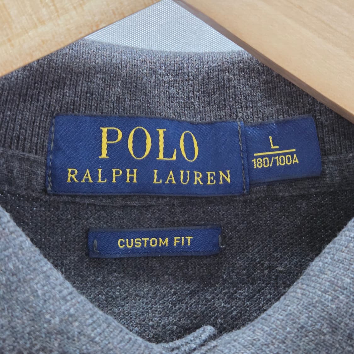 폴로랄프로렌 피케 카라 반팔티 딥그레이 L  상품이미지3
