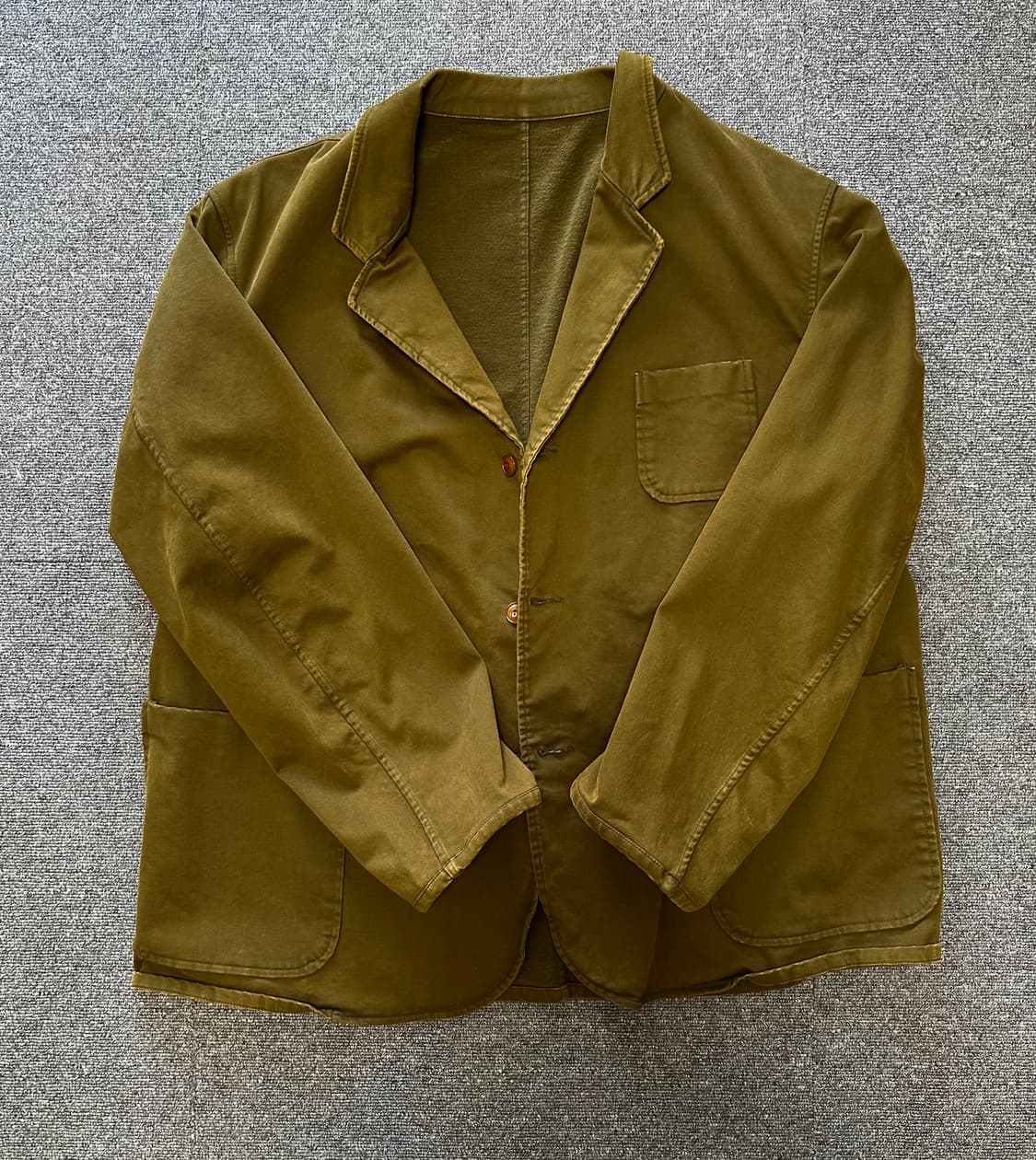 이얼즈어고 몰스킨 스포츠 코트 2사이즈 카키 상품이미지2