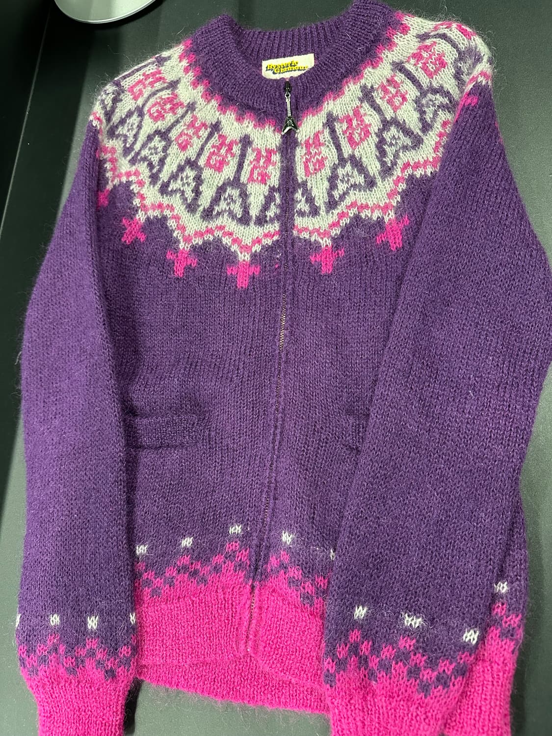 히스테릭 글래머 모헤어 니트 집업 가디건 상품이미지4