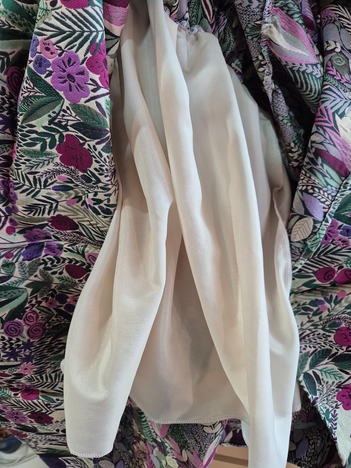 플라워 패턴 롱 스커트 55 66 77 상품이미지7