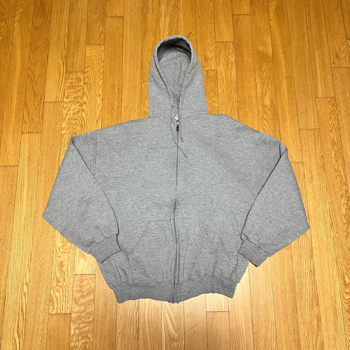 [XL] 90s 빈티지 러셀 후드집업 헤더 그레이 상품이미지2