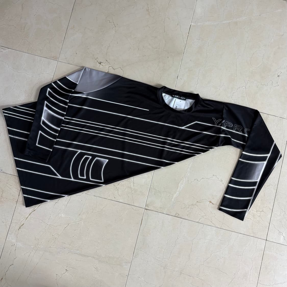 Y/Project draped moto print long sleeve 상품이미지2