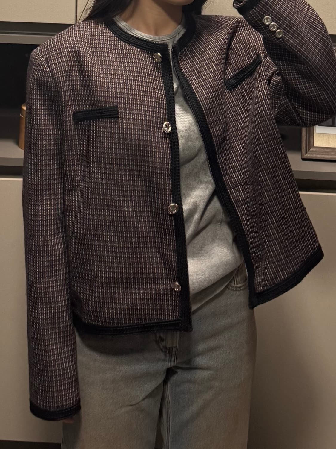 NOTED 트위드 자켓 상품이미지4