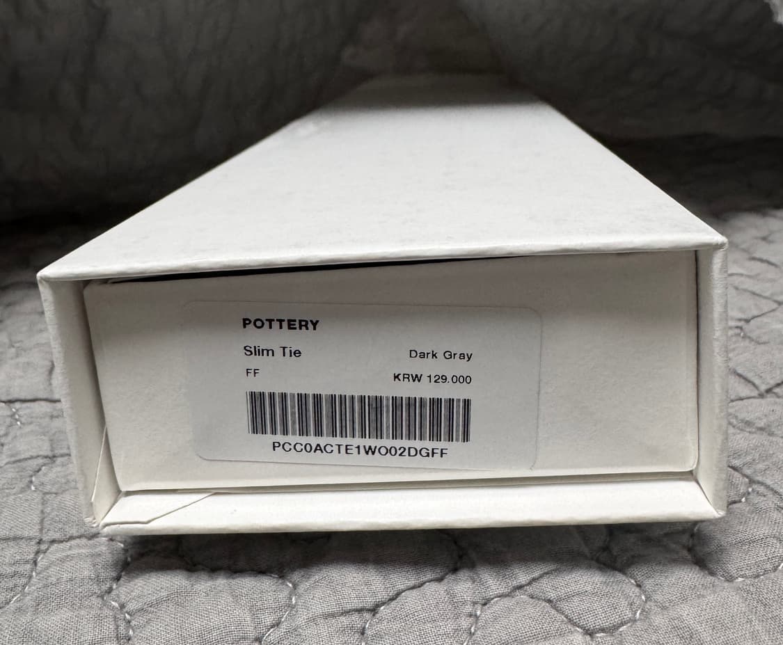 포터리 울 슬림 타이 다크 그레이 상품이미지3