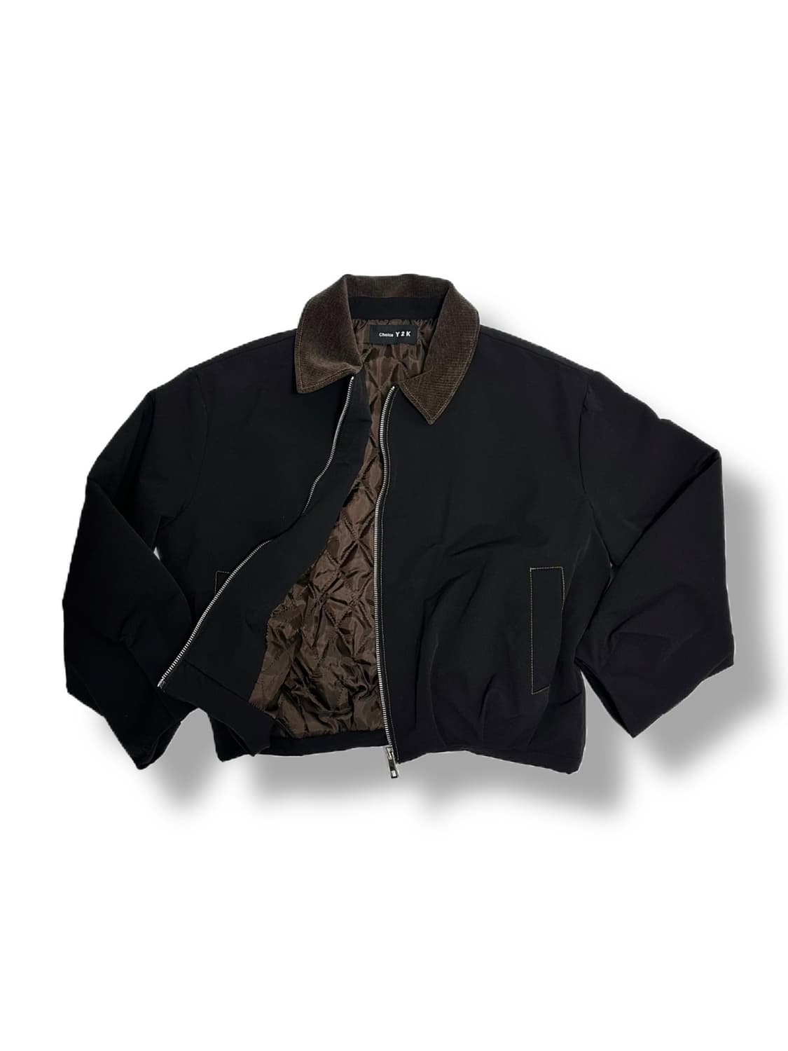 빈티지 크롭 블루종 자켓 상품이미지1