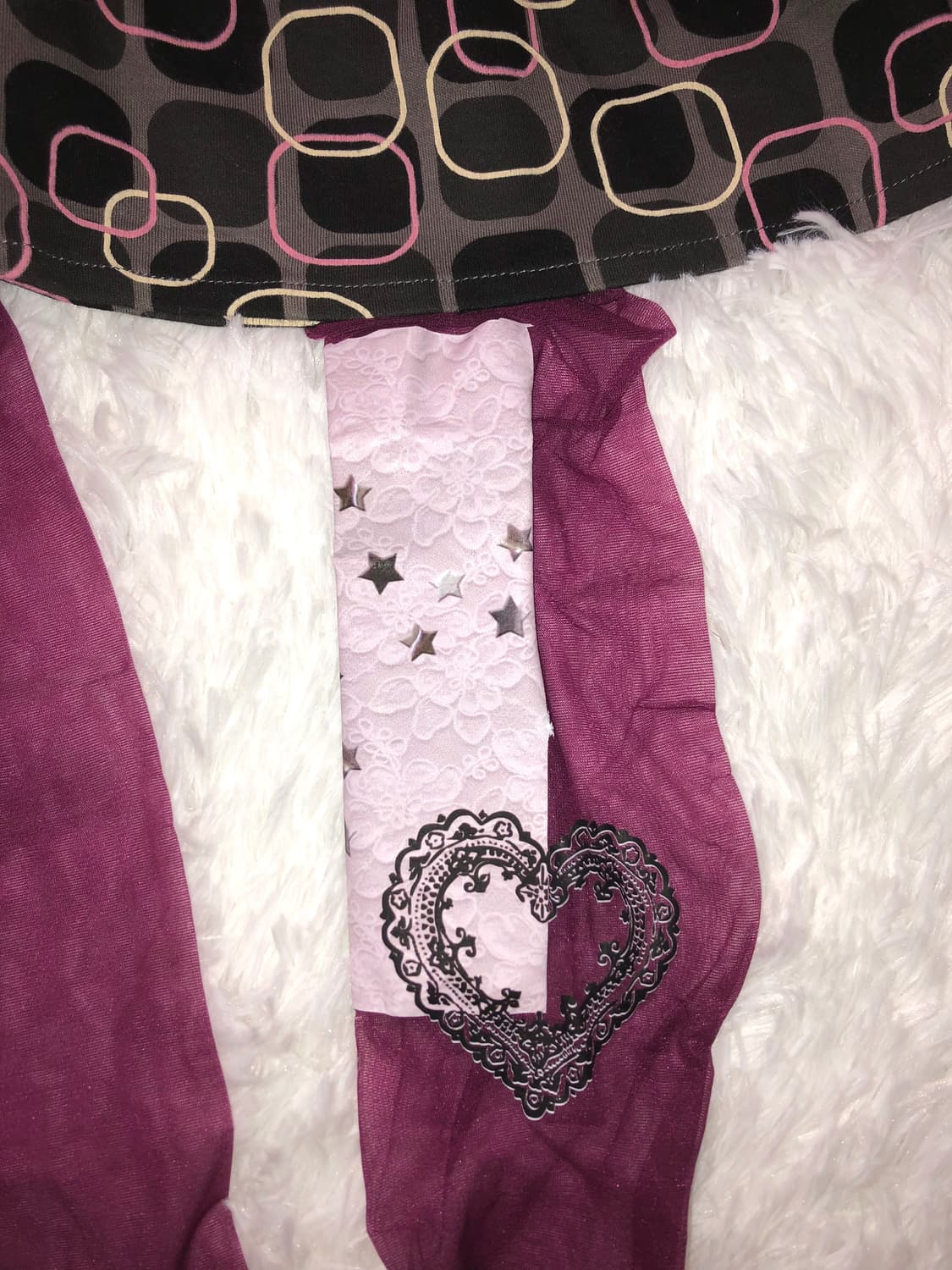 Pink cherry star stockings 상품이미지2