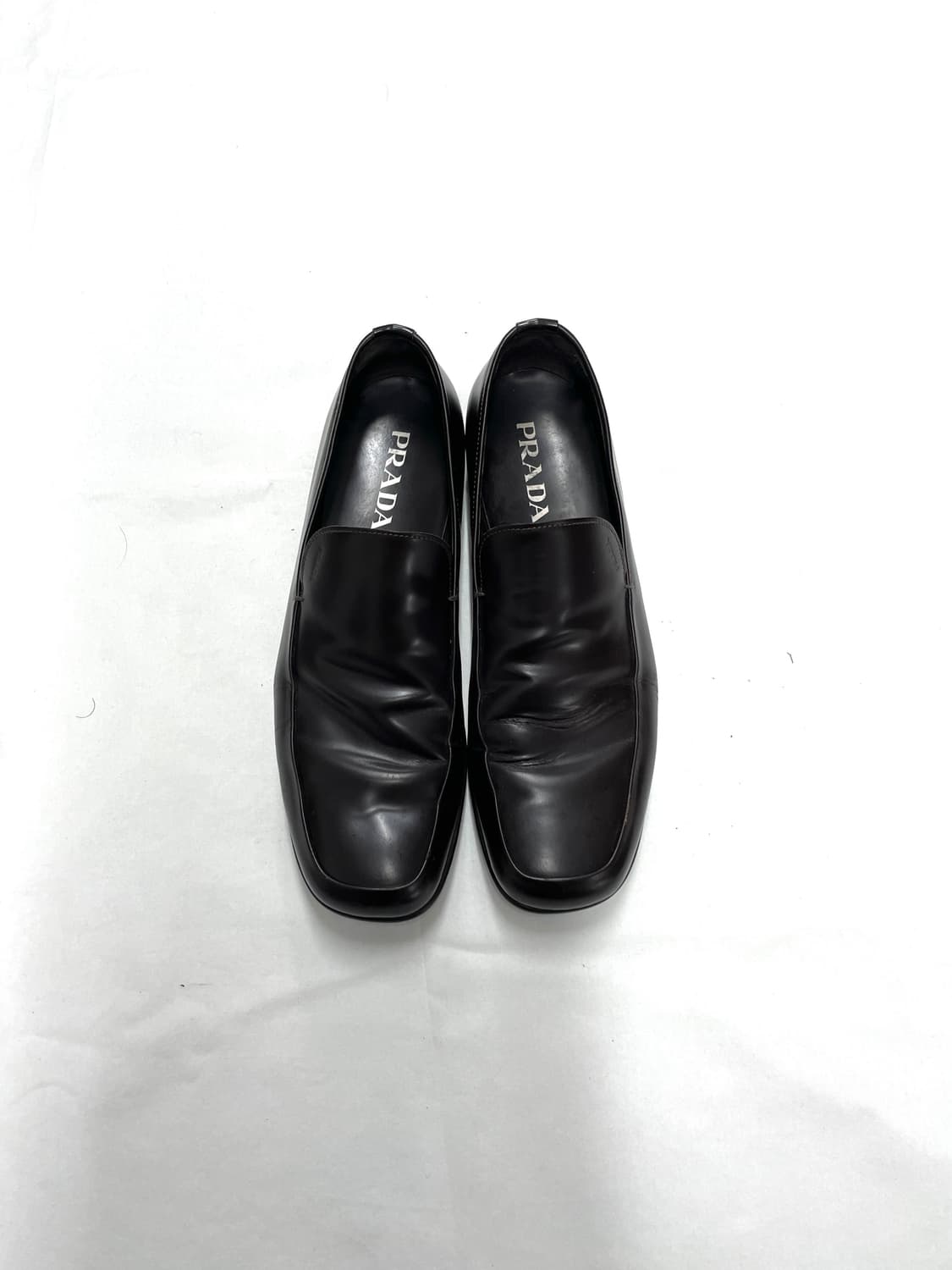 Prada Leather Dress Loafers 상품이미지1