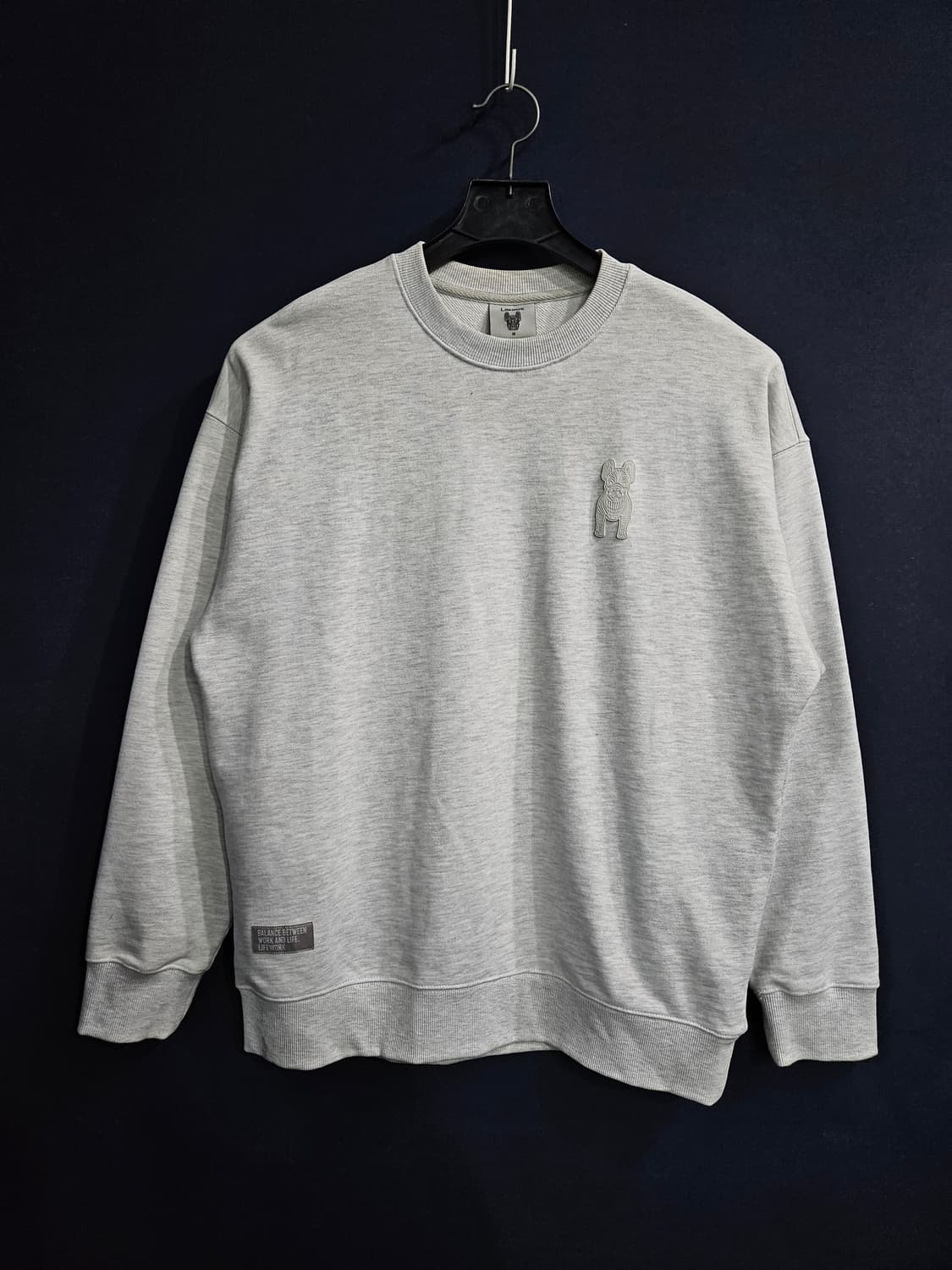 라이프워크 라이트그레이 남성 오버핏 95 맨투맨  상품이미지1