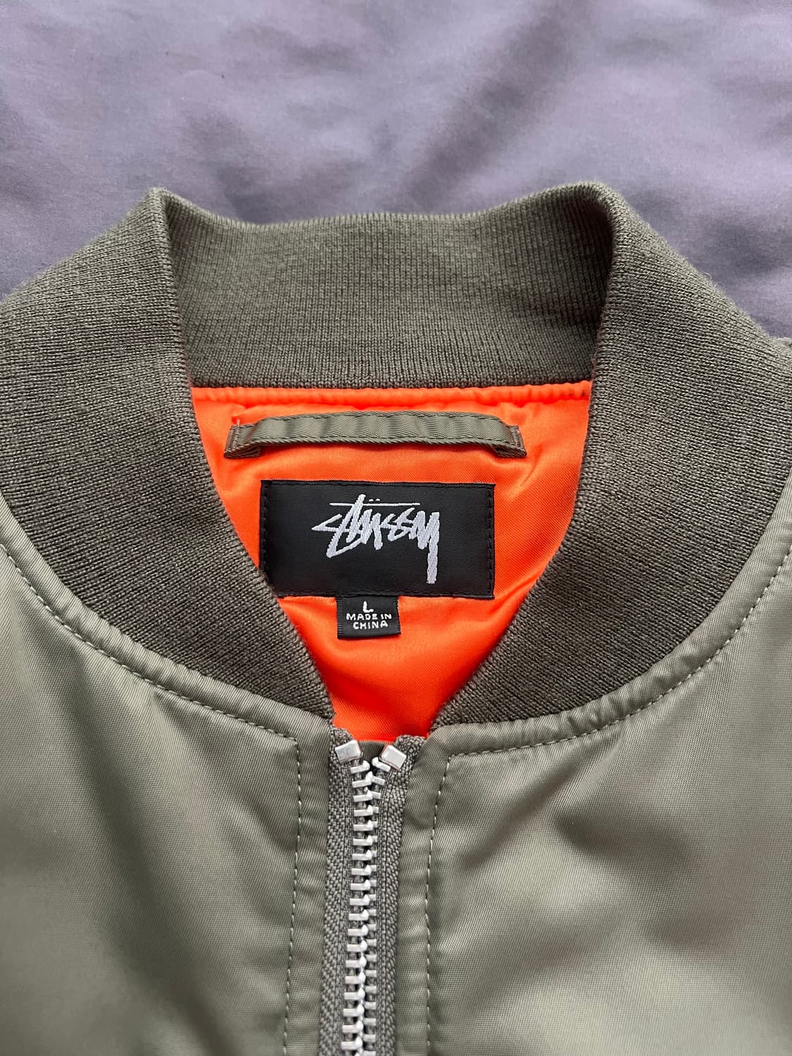 [상태좋음] 스투시 x 꼼데 MA-1 L사이즈 상품이미지3