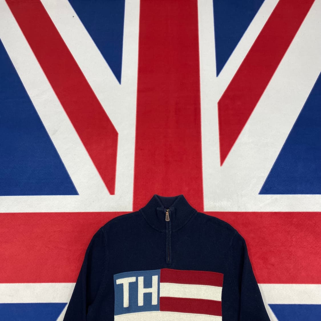 타미 성조기 반집업니트 S 상품이미지2