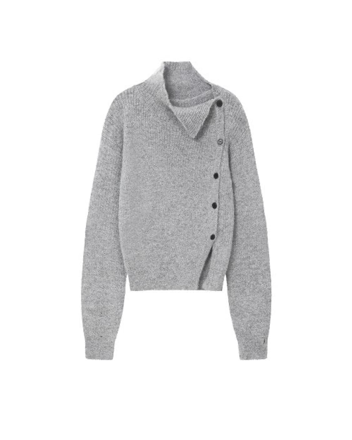 side button knit (grey) 상품이미지2