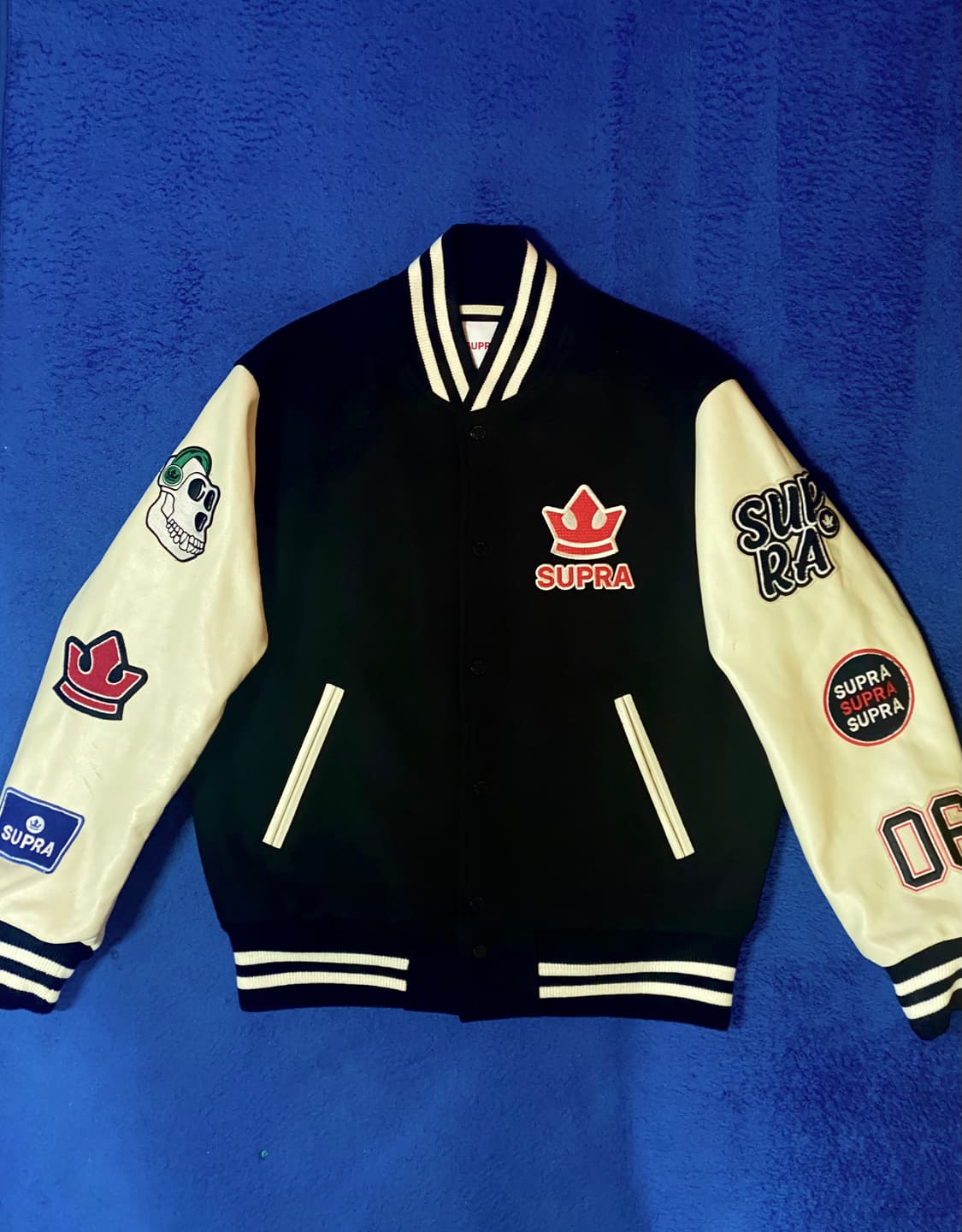 Supra 수프라 x 호미들 콜라보 한정판 바시티 자켓 M 상품이미지1