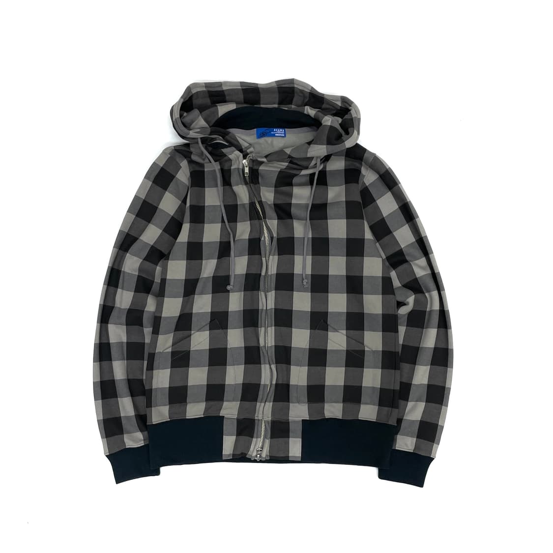 BEAMS Hood zip up black 상품이미지1