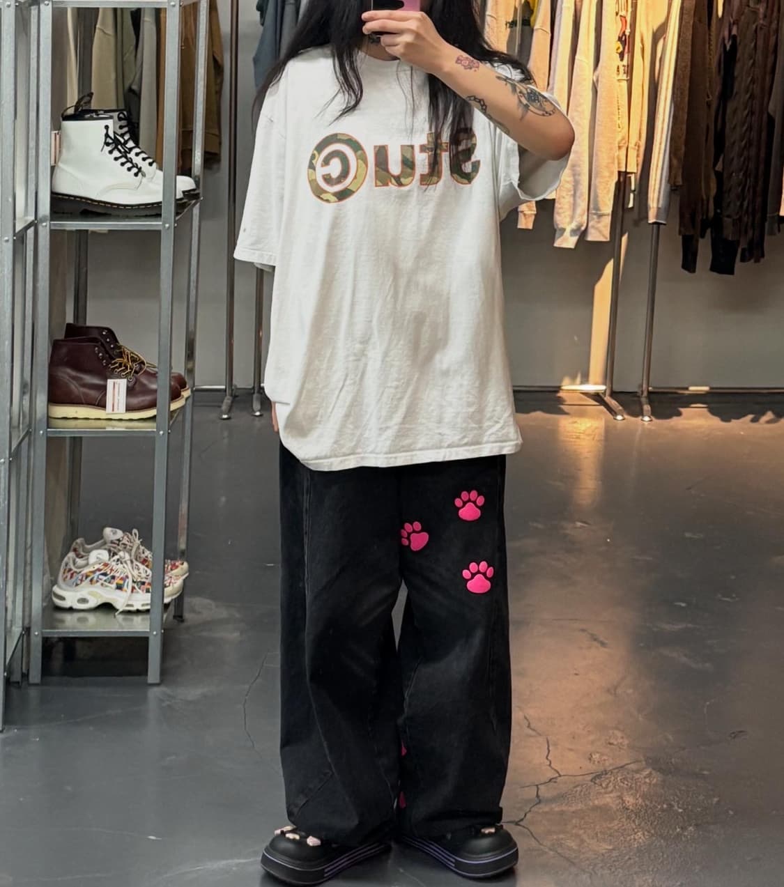 스투시 Stu C. 카모 반팔 A1672 상품이미지1