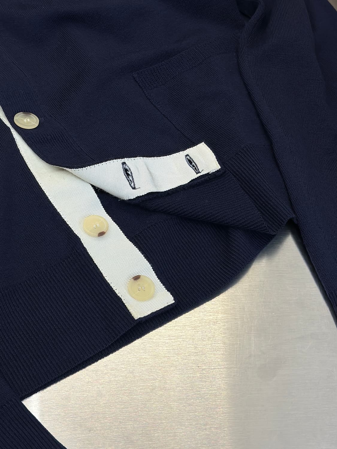 메종키츠네 트리컬러 폭스 울 가디건  상품이미지6