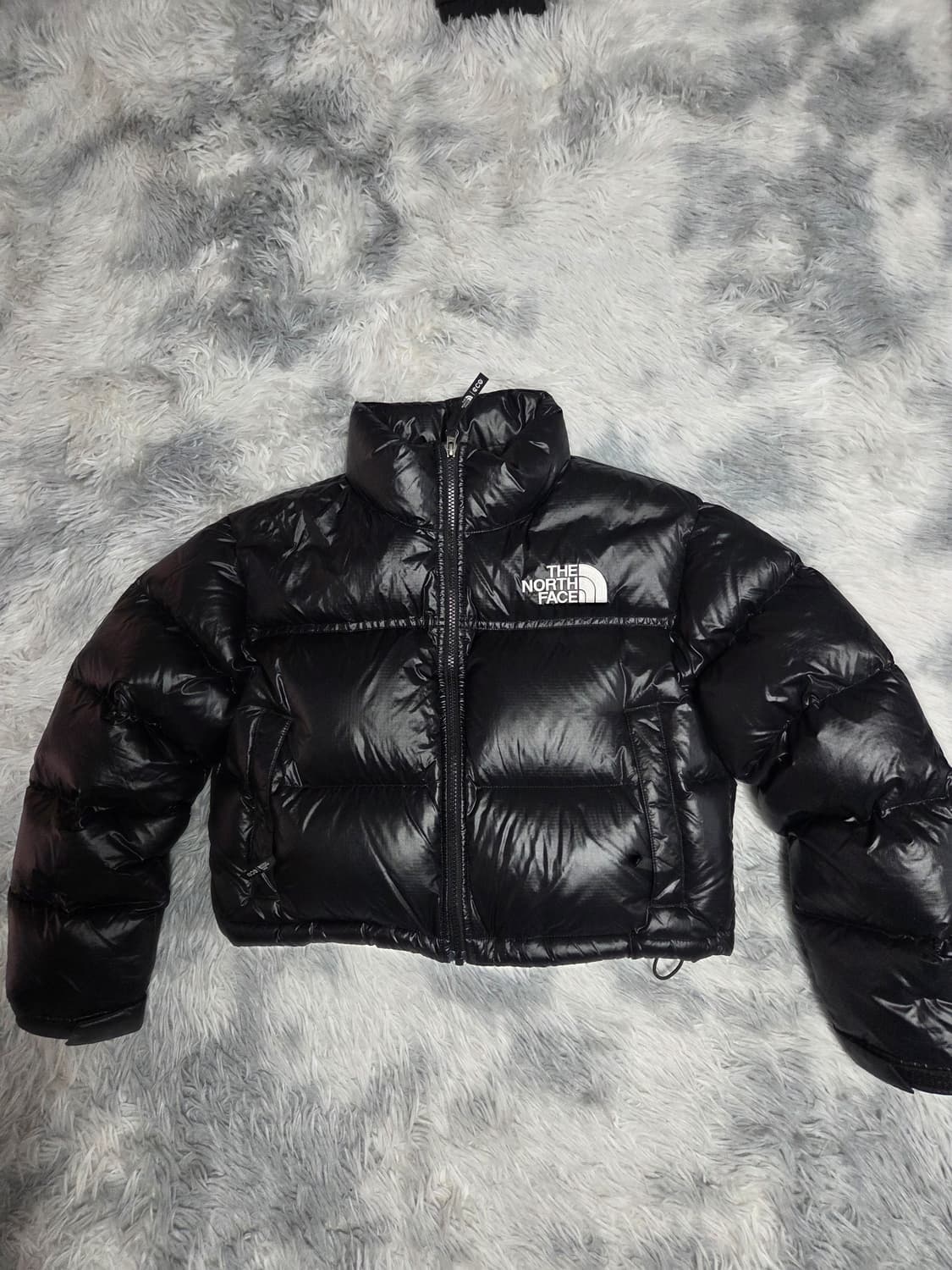 노스페이스 블랙 눕시 숏패딩 M 상품이미지1