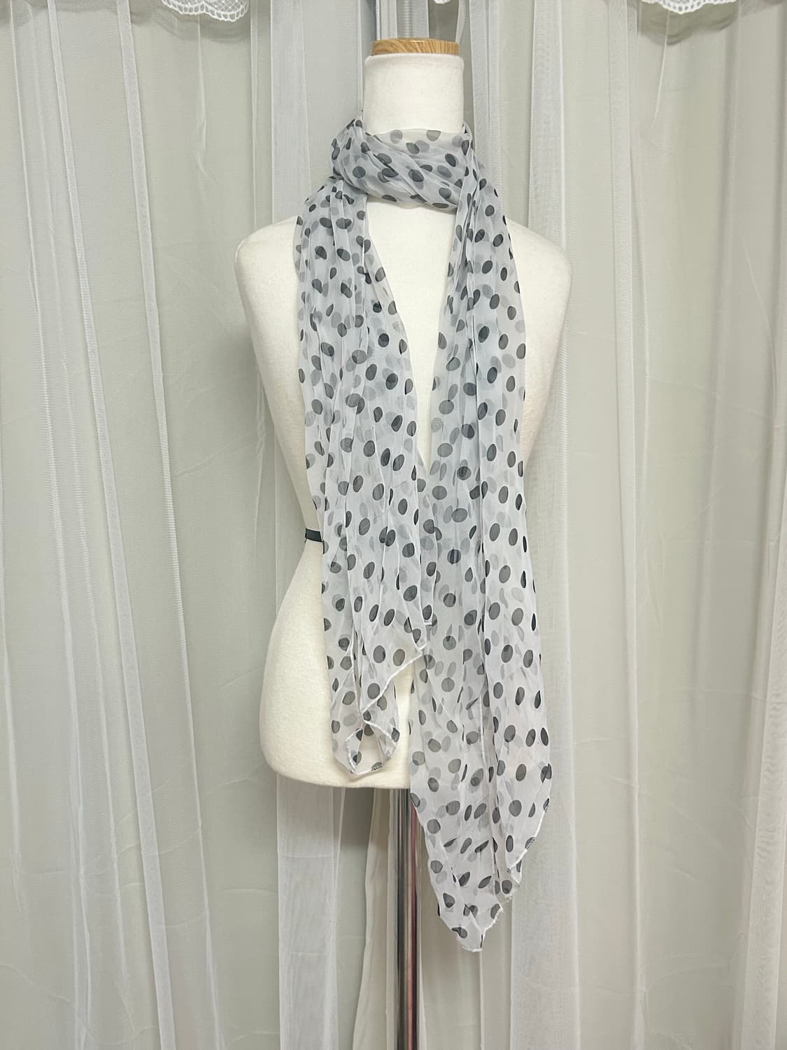 너드 모리 도트 스카프 머플러 상품이미지2