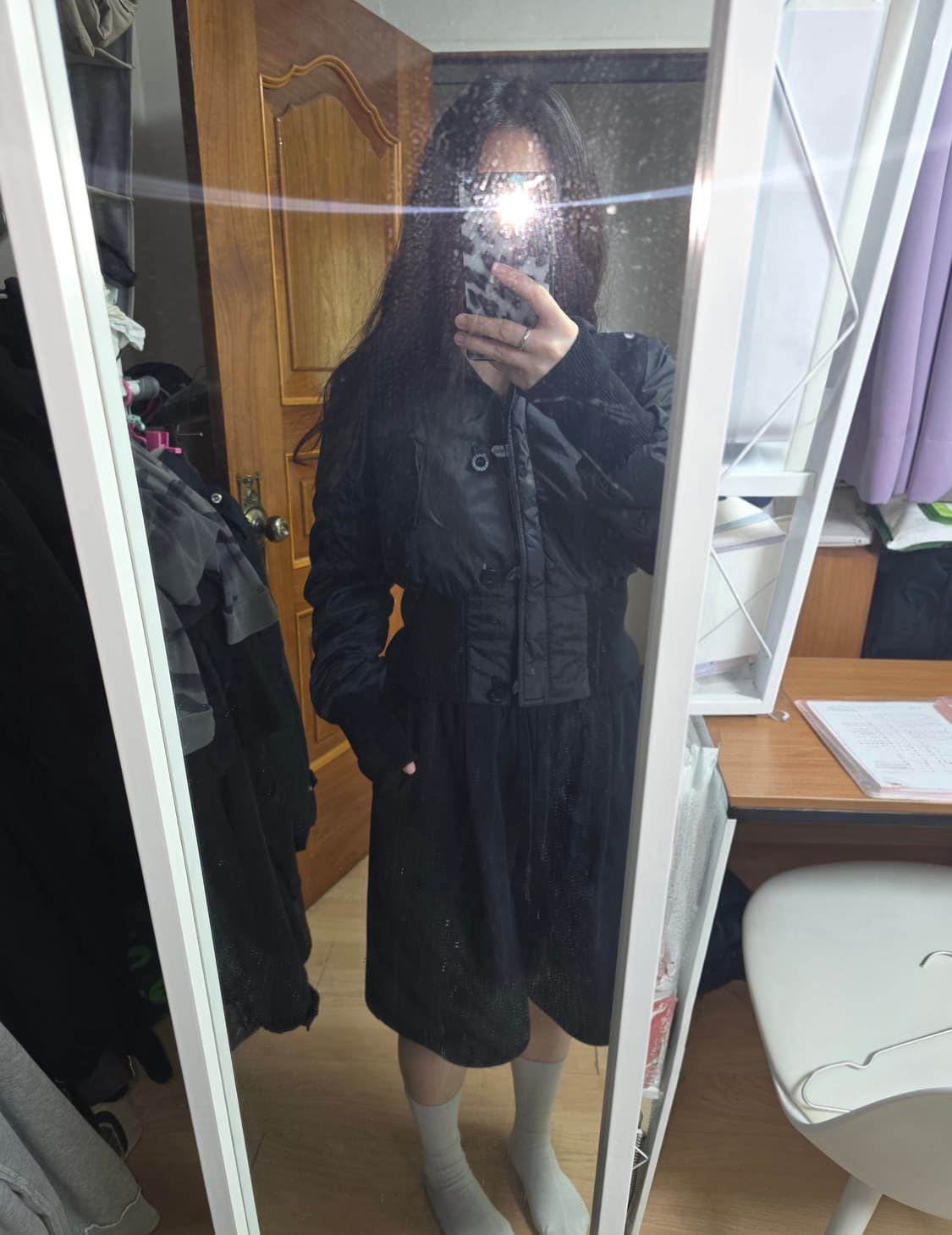 아르마니익스체인지 허리밴딩 폴리 퍼 패딩자켓 상품이미지2