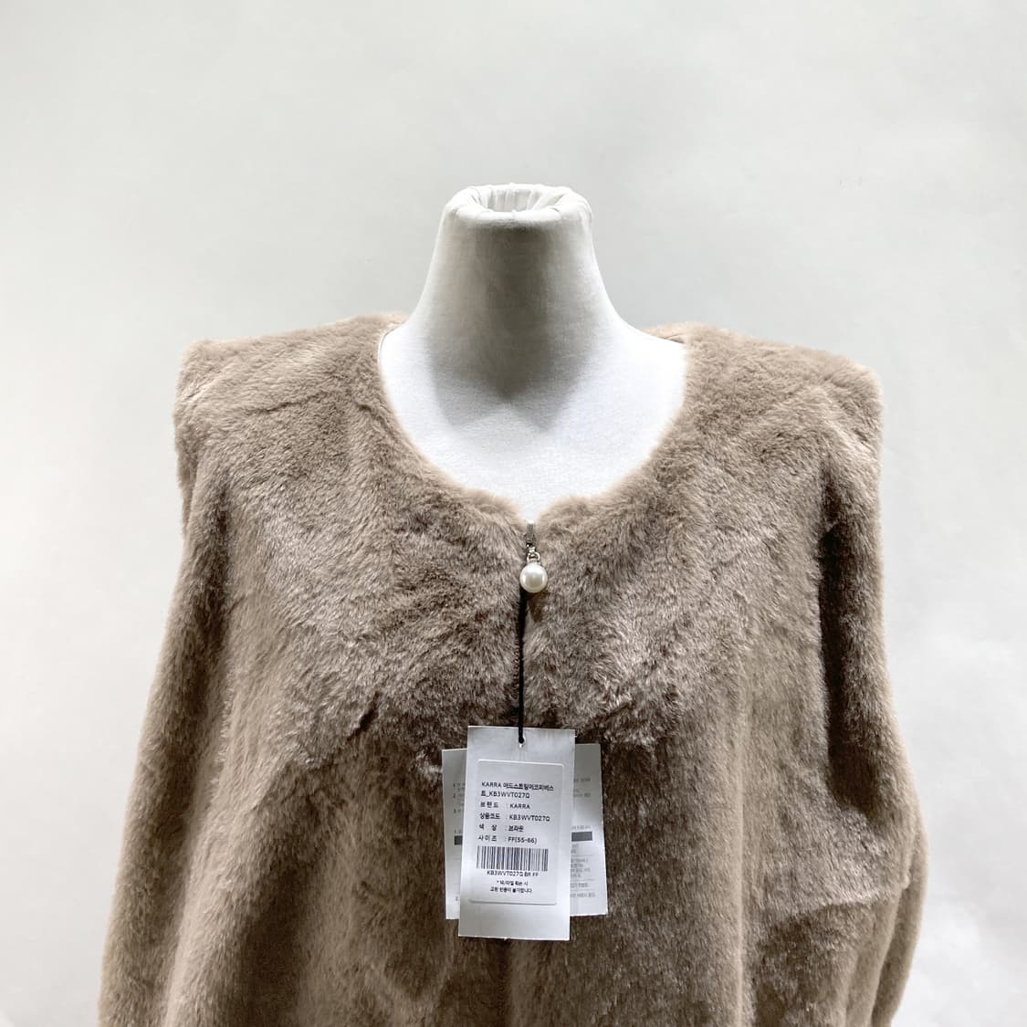 카라 새상품 여 애드스트링 에코퍼 베스트 F  상품이미지2